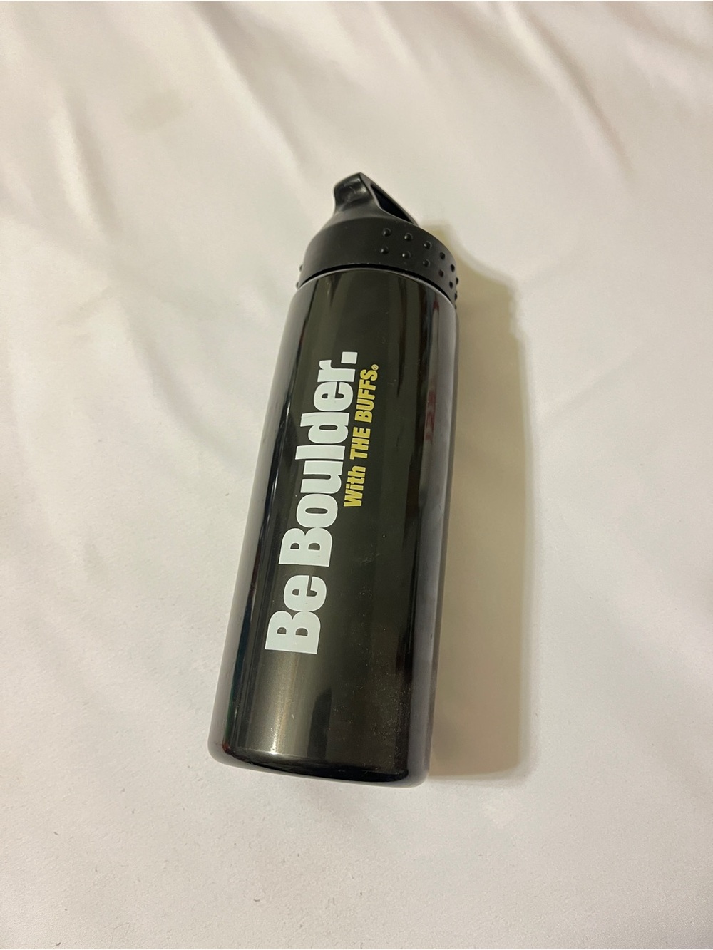 Black Insulated Water Bottle with Flip Cap